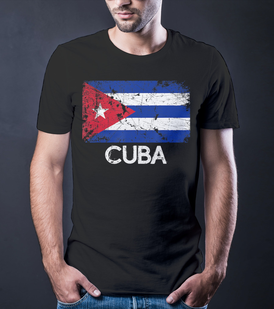 Cuban Flag Vintage Cuba T-Shirt