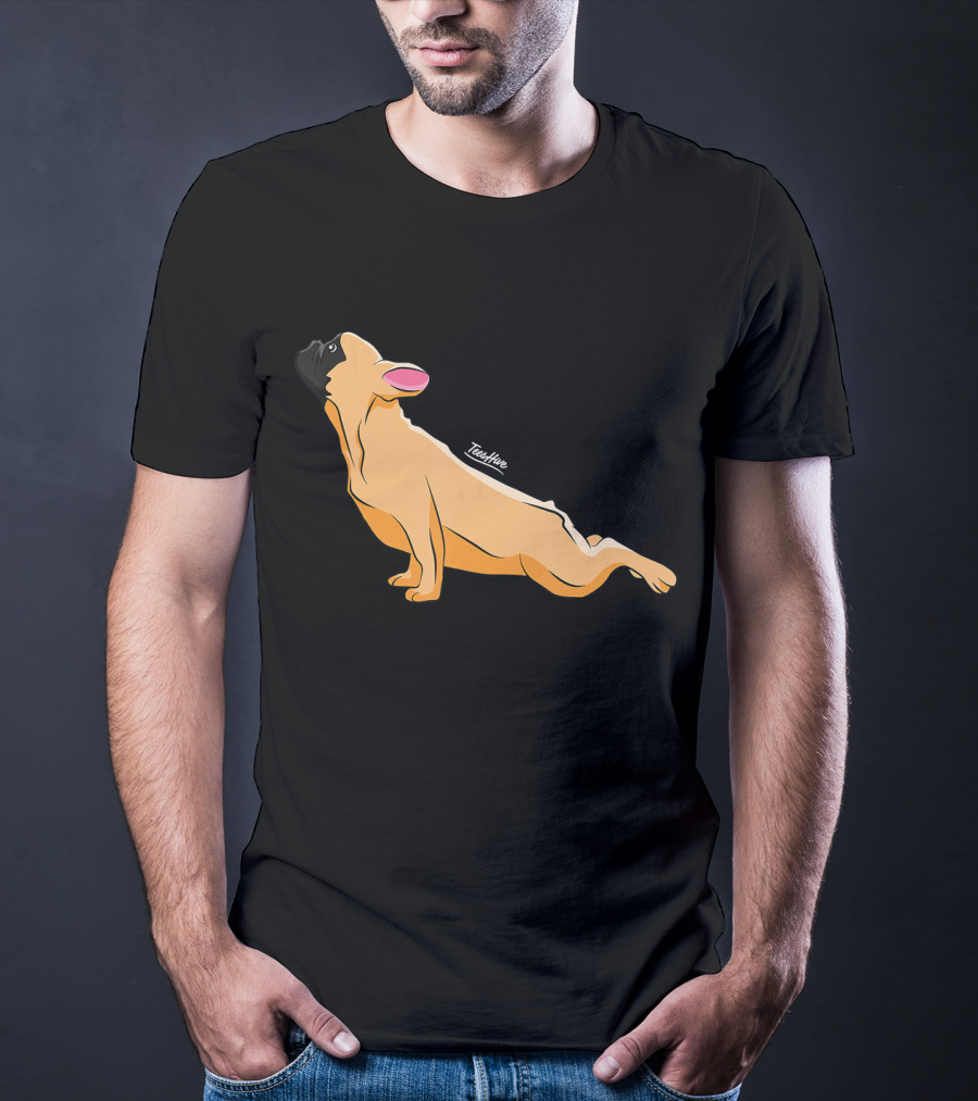 Cute French Bulldog Yoga Funny Bull Teeshine T-Shirt