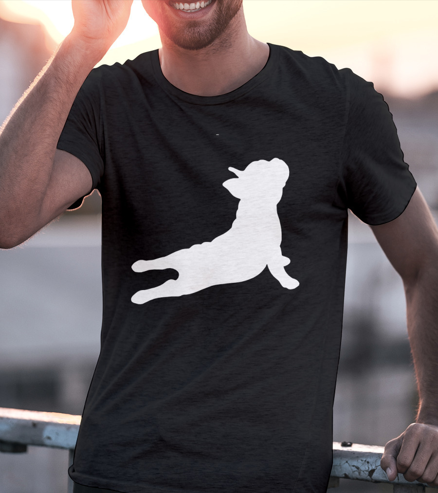 Funny French Bulldog Yoga Pose Cute French Bulldog T-Shirt