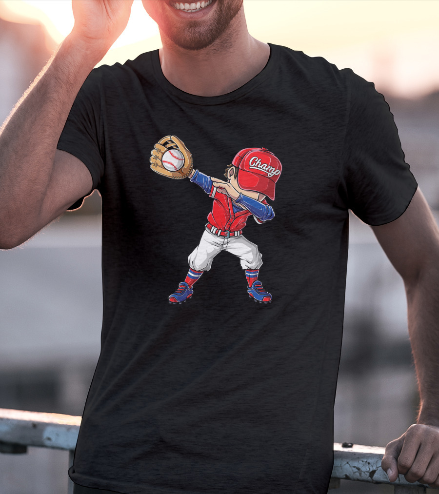 Chango Dabbing Baseball Player T-Shirt