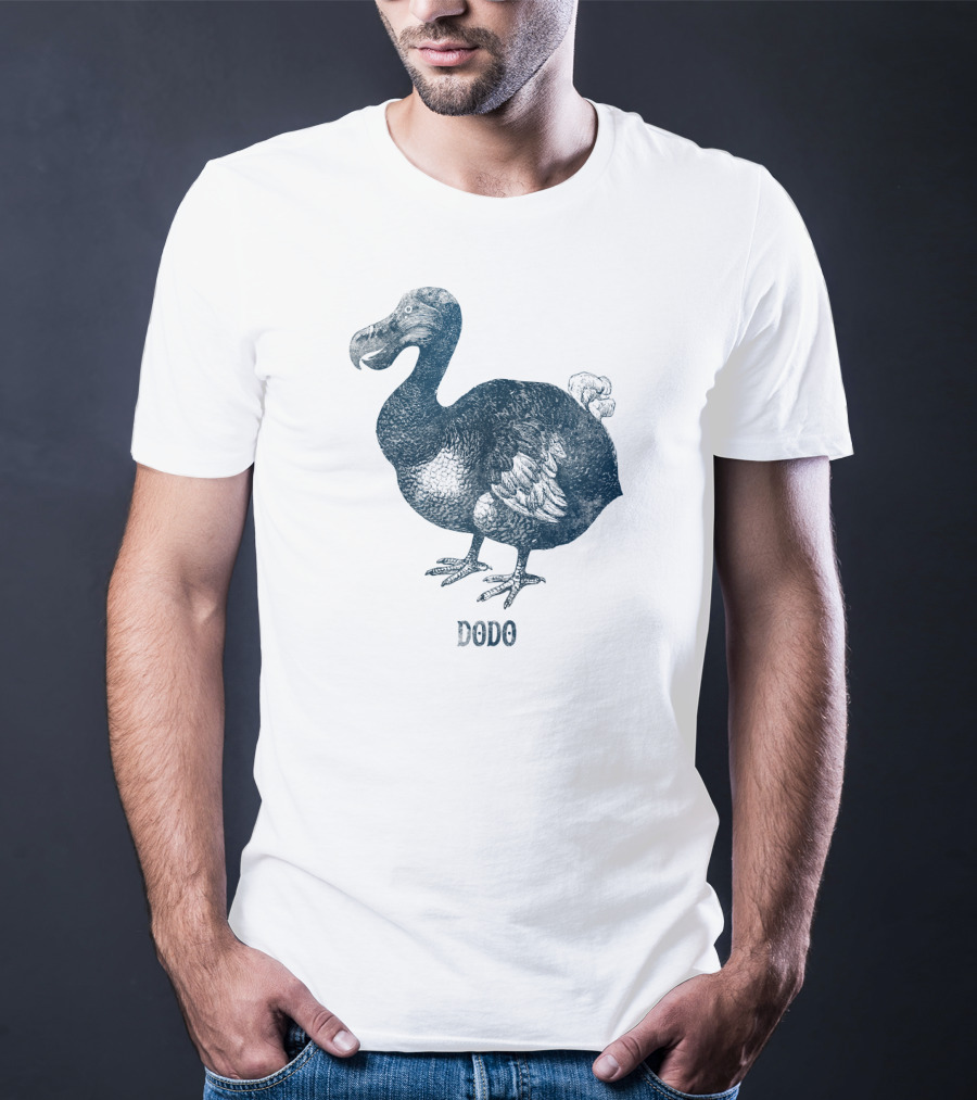 Dodo Bird Classic Illustration With Text T-Shirt