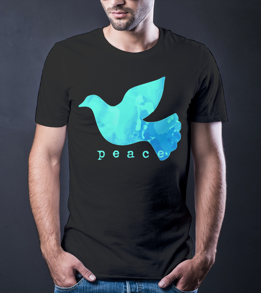 Dove Of Peace Blue Bird Affirma Peace T-Shirt