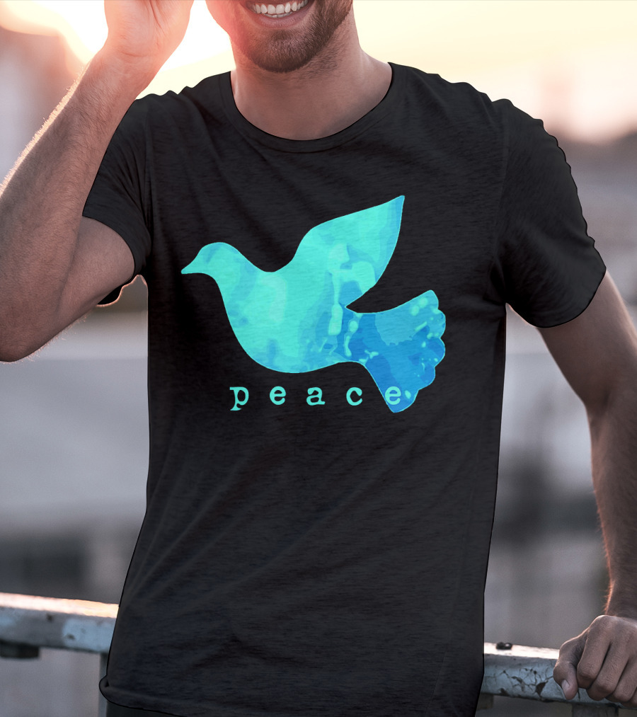 Dove Of Peace Blue Bird Affirma Peace T-Shirt