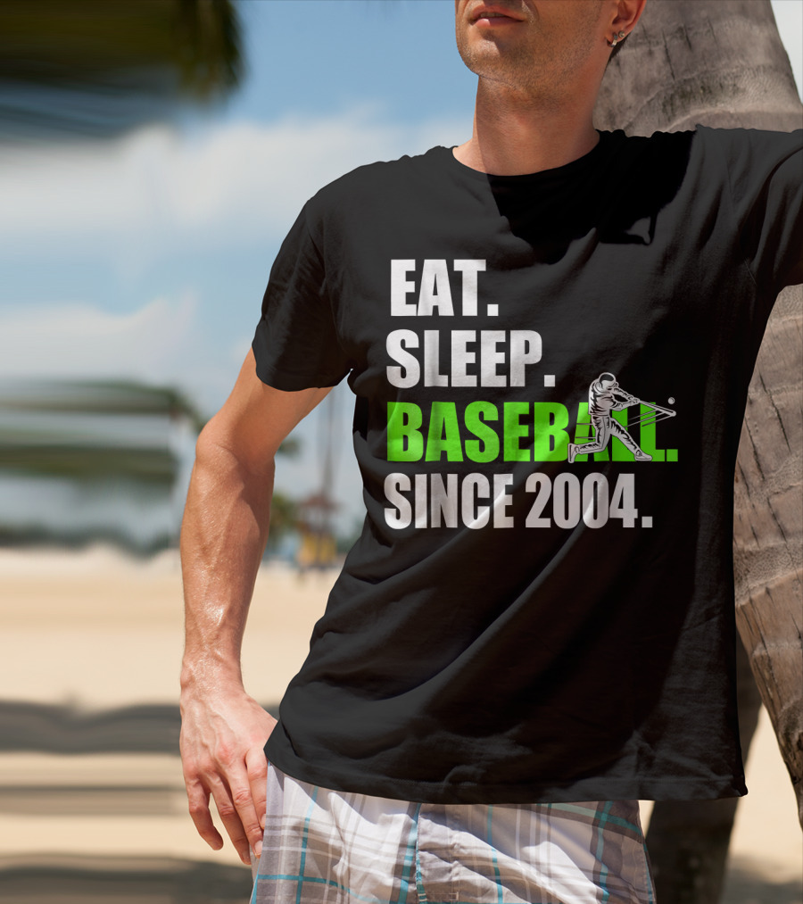 EAT SLEEP BASEBALL SINCE 2004 BATTER T-Shirt