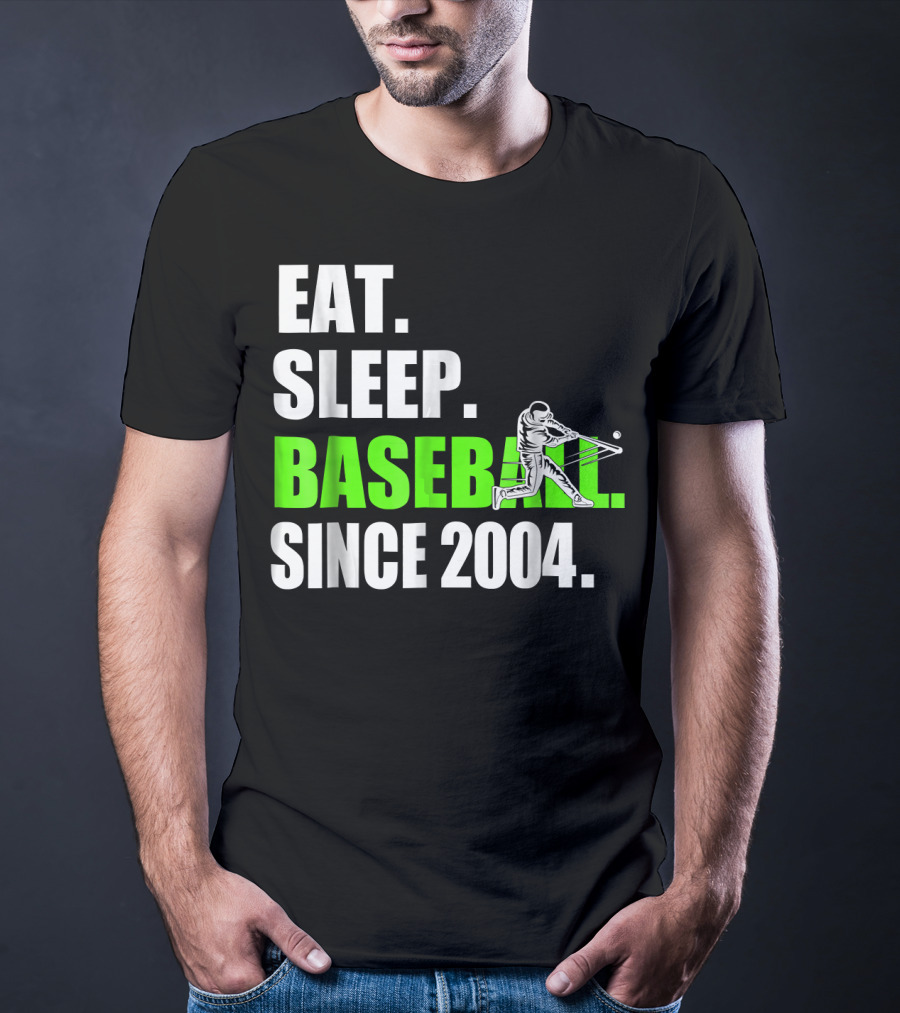 EAT SLEEP BASEBALL SINCE 2004 BATTER T-Shirt