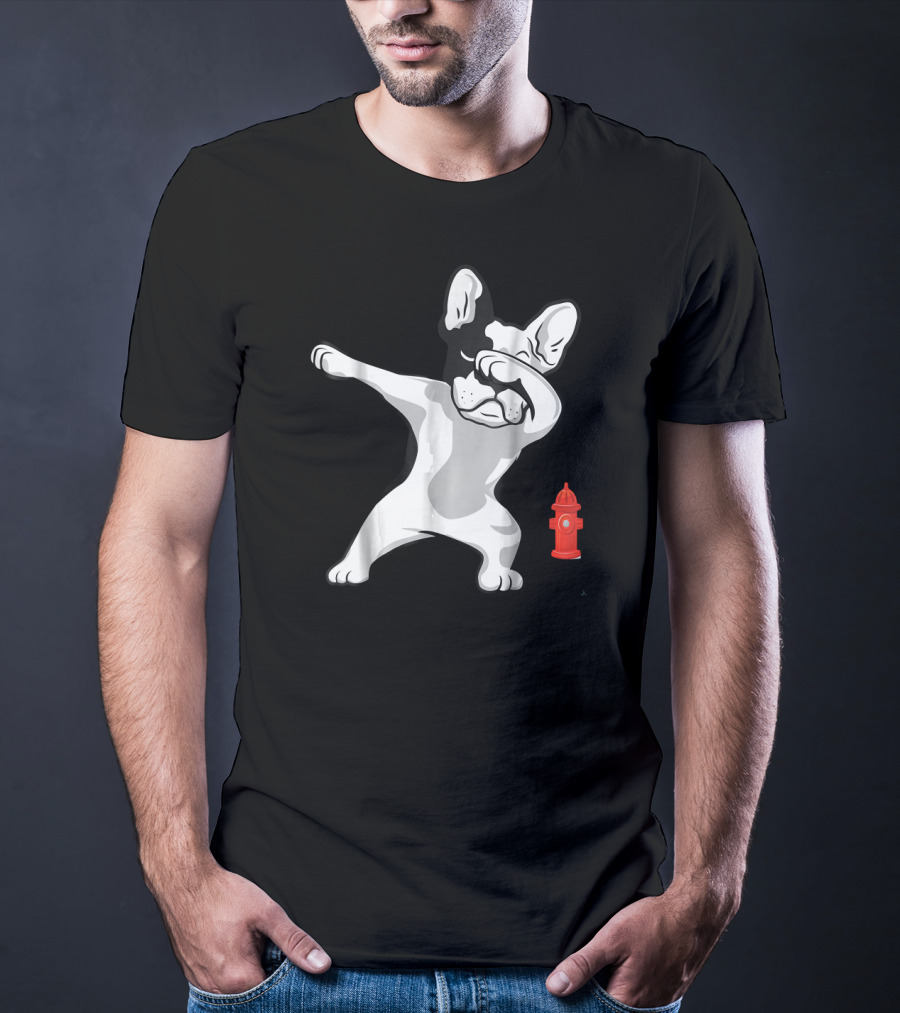 French Bulldog Frenchie Dabbing Lover Puppy Fire Hydrant T-Shirt