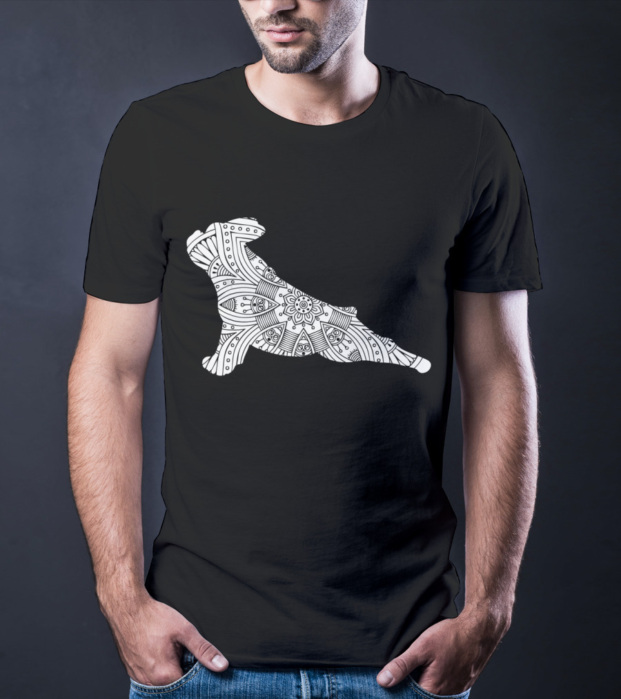 French Bulldog Yoga Mandala T-Shirt