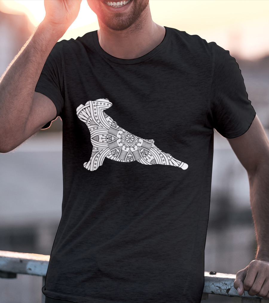 French Bulldog Yoga Mandala T-Shirt