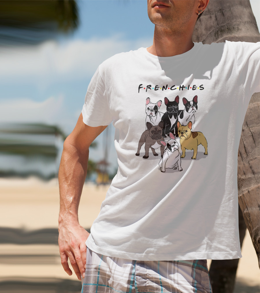 Frenchies Friends French Bulldog Lover T-Shirt