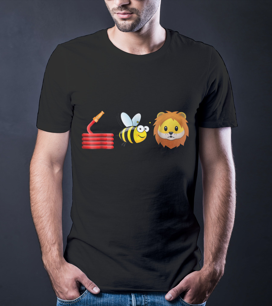 Hose Bee Lion Funny Animal Joke Pun T-Shirt