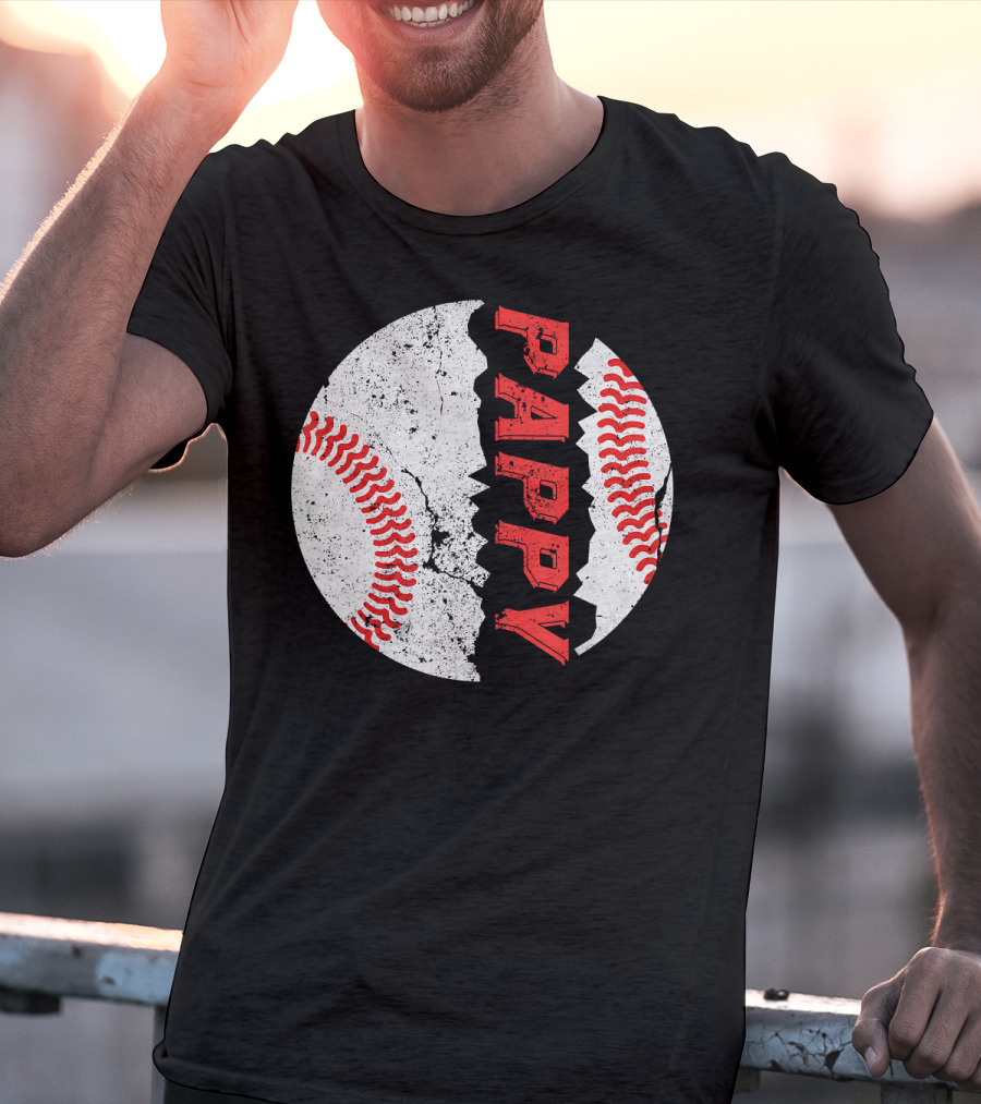 Pappy Funny Baseball Softball Crackle T-Shirt