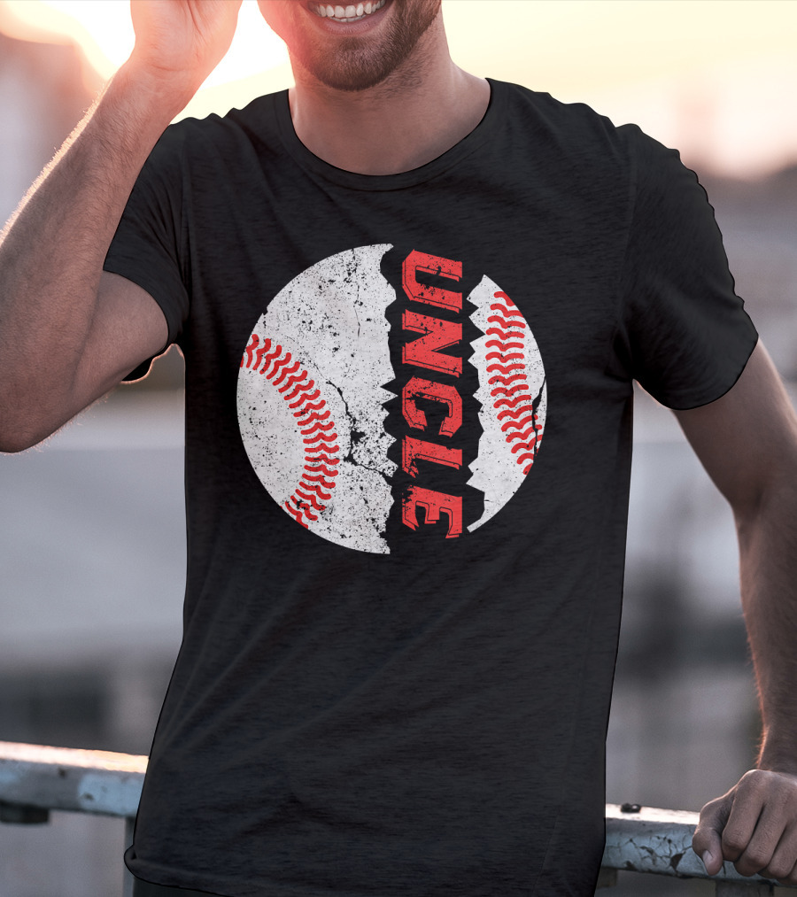 Uncle Funny Baseball Softball Fat Ball T-Shirt