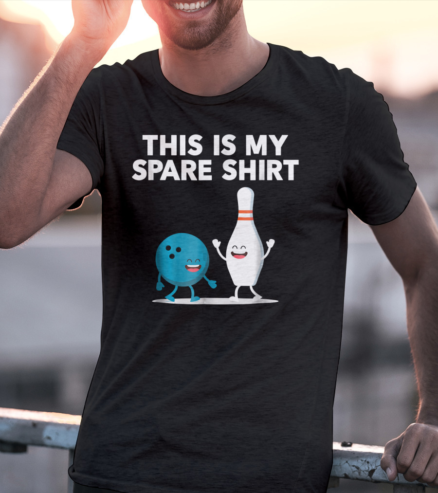 This Is My Spare Shirt Funny Bowling Pin And Ball T-Shirt