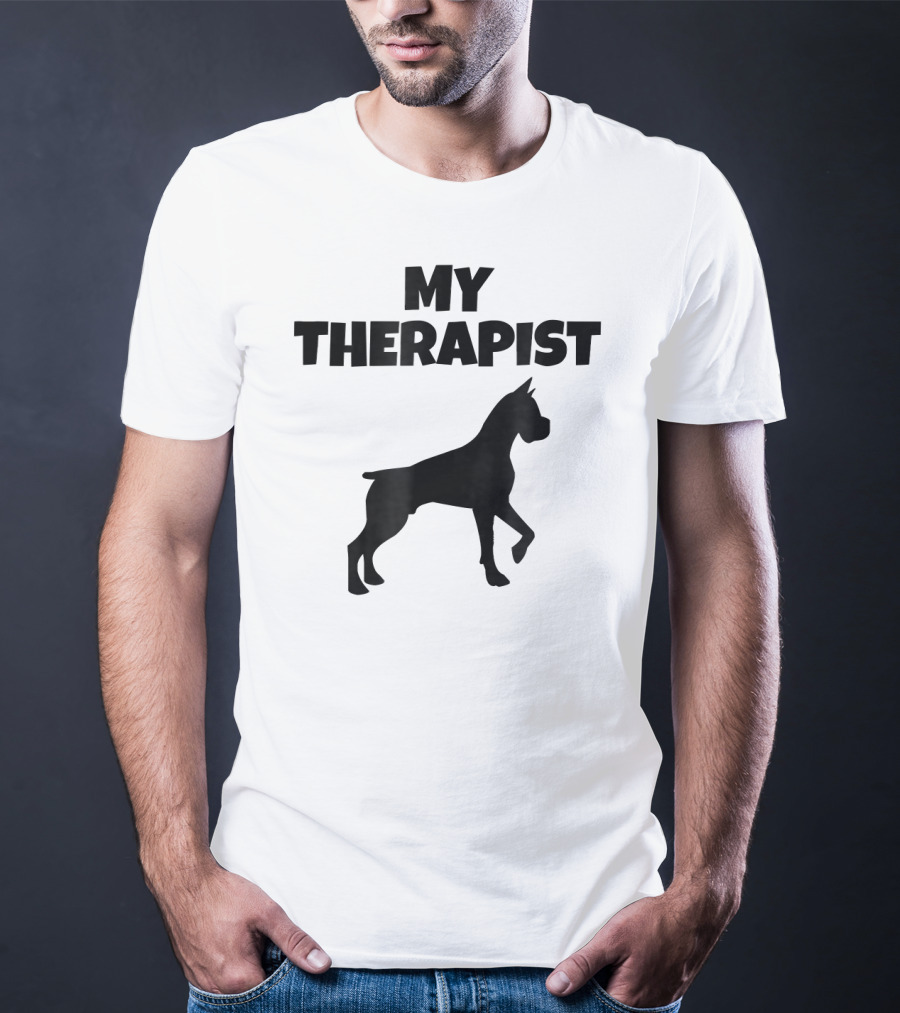 My Therapist Boxer Dog T-Shirt