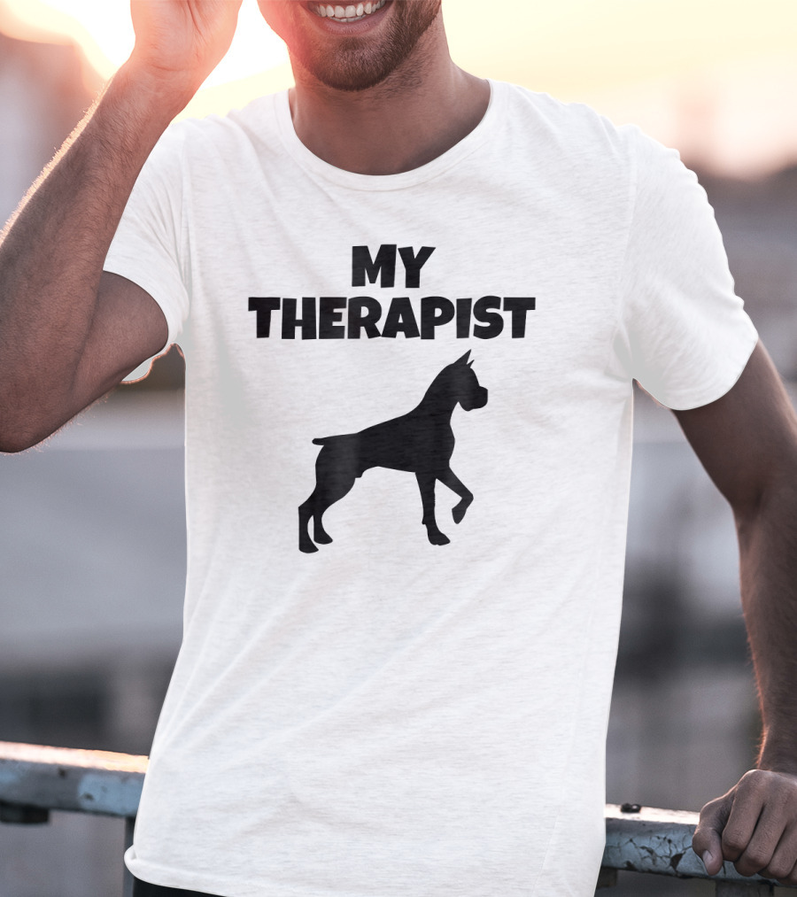 My Therapist Boxer Dog T-Shirt
