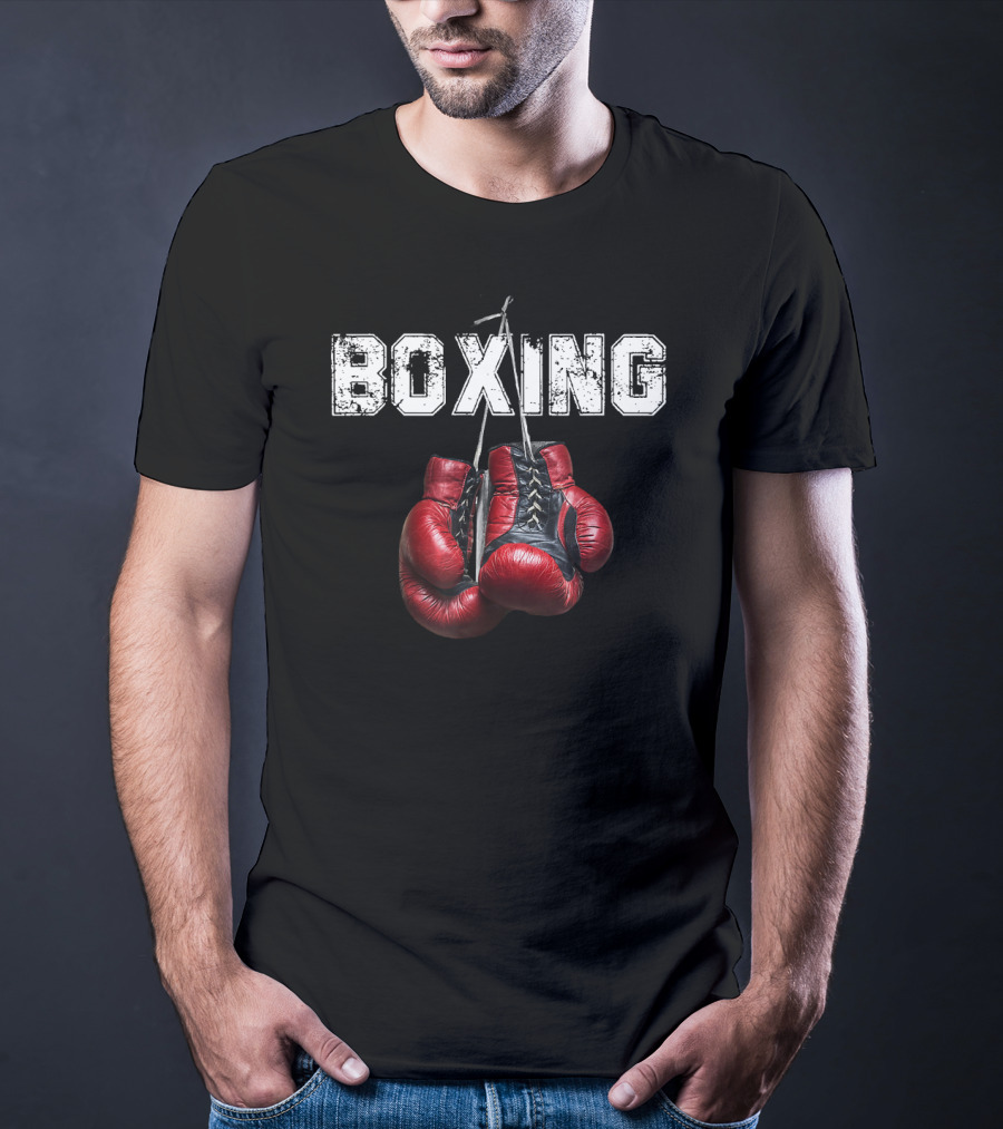 Boxing I Love Boxing Funny Boxing Gloves T-Shirt