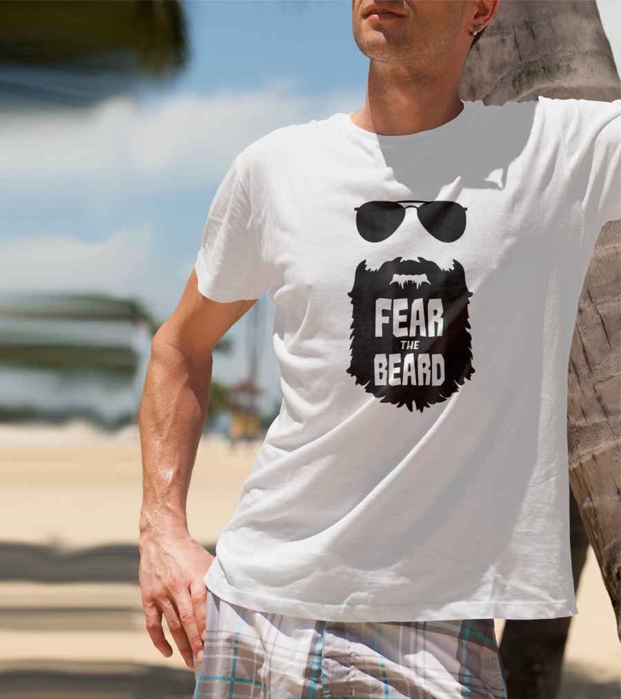 Fear The Beard Funny Sunglasses T-Shirt