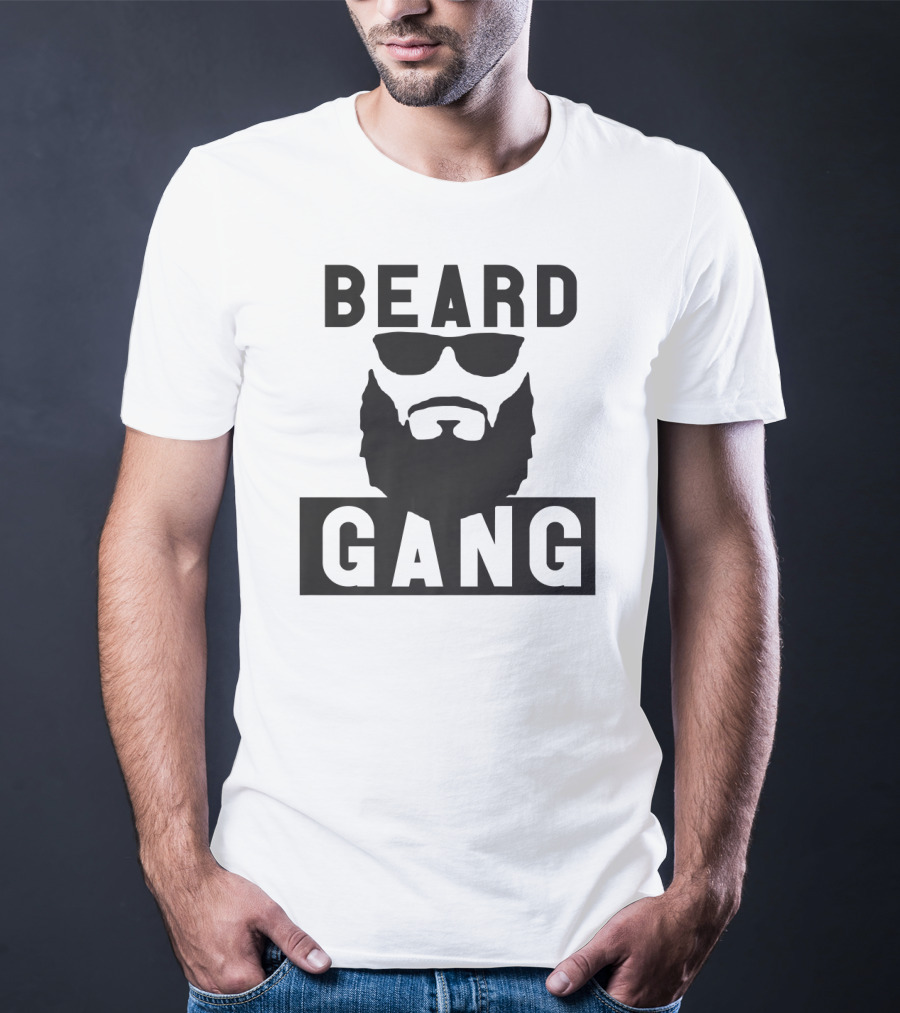 Beard Gang Funny Men's Beard Sunglasses T-Shirt