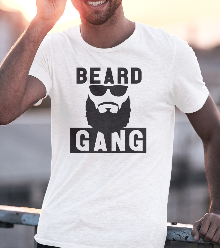 Beard Gang Funny Men's Beard Sunglasses T-Shirt