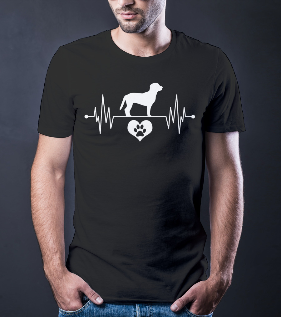 Vintage Beagle Owner Heartbeat Love T-Shirt
