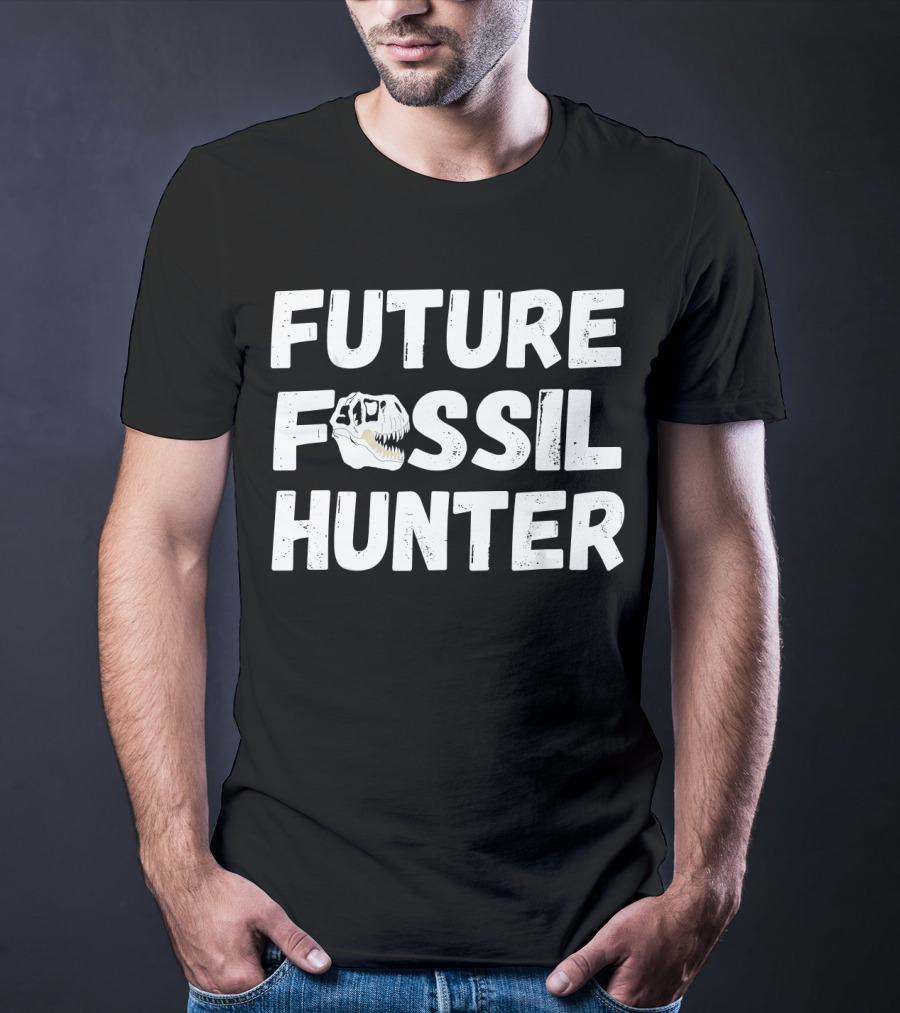 Future Fossil Hunter Dinosaur Archeologist T-Rex Skull T-Shirt