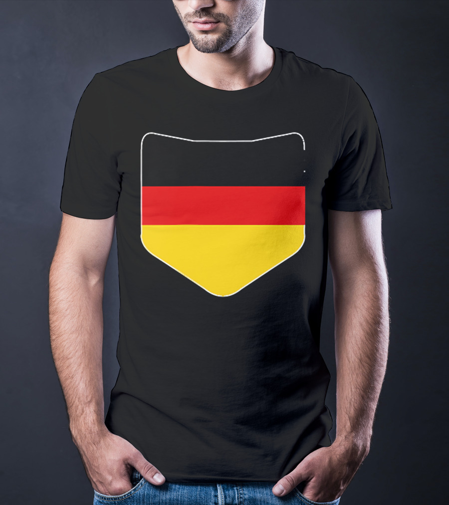 Germany Flag Pocket Print Country Emblem German Colors T-Shirt