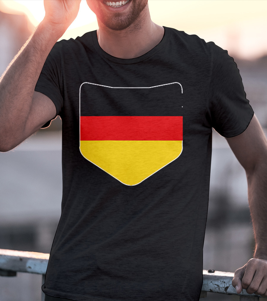 Germany Flag Pocket Print Country Emblem German Colors T-Shirt