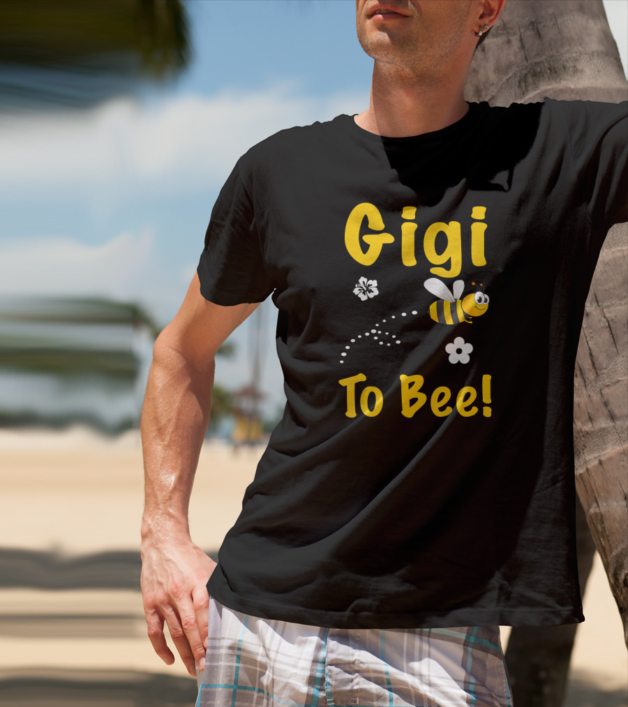 Gigi To Bee Fun Whimsical Cute Bee And Flowers T-Shirt
