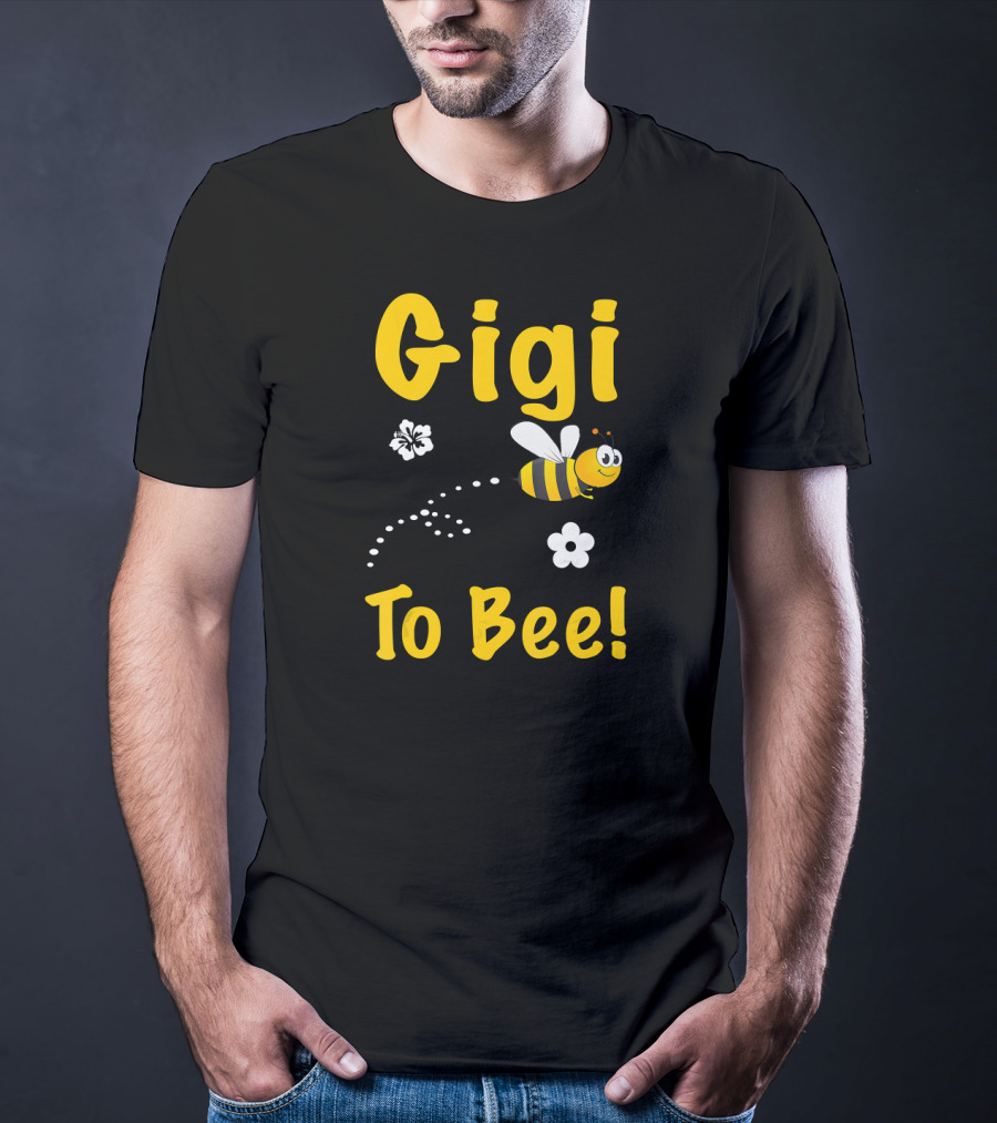 Gigi To Bee Fun Whimsical Cute Bee And Flowers T-Shirt