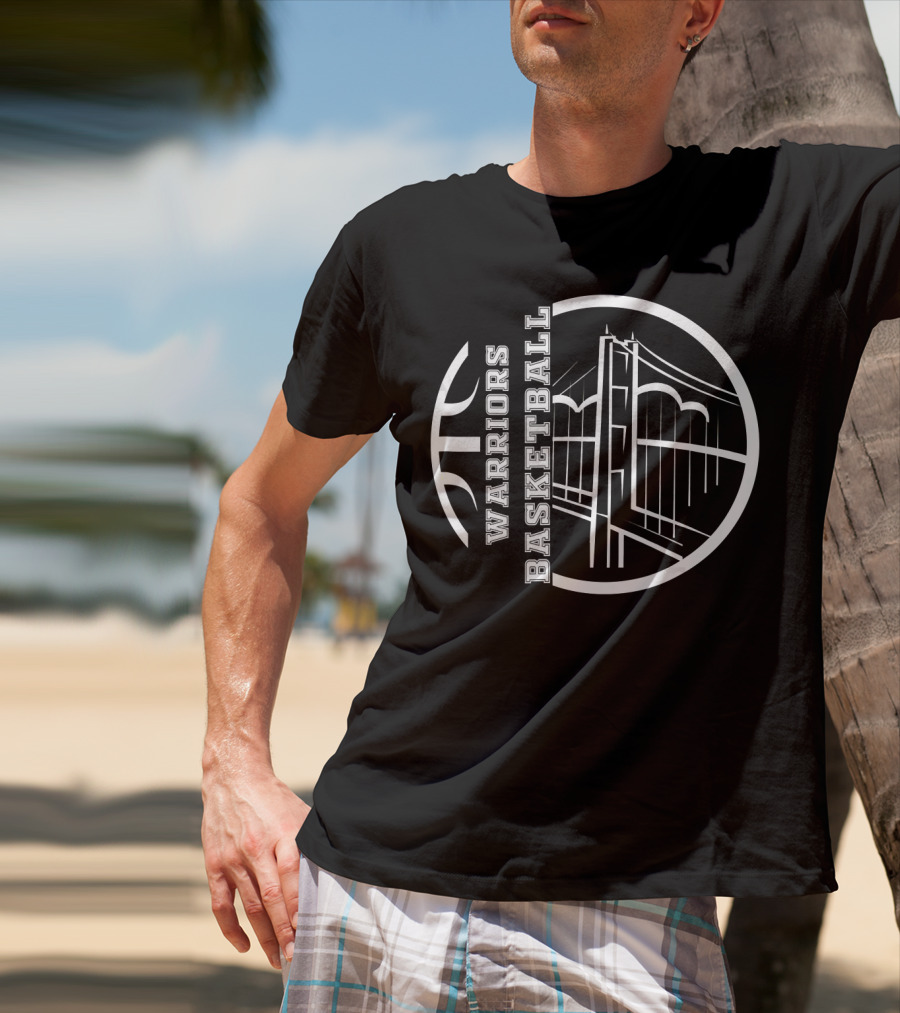 Warriors Basketball Golden State Distressed Team Fan Bridge T-Shirt
