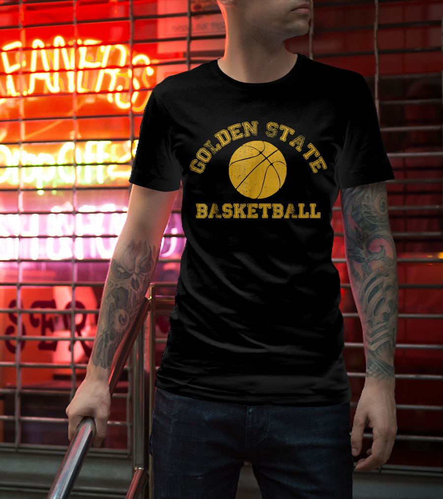 Golden State Distressed Basketball Team T-Shirt