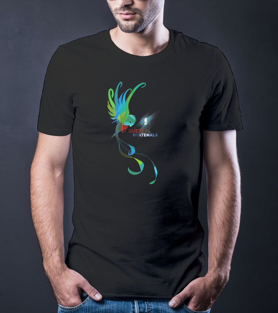 Quetzal Guatemala Vibrant National Bird T-Shirt