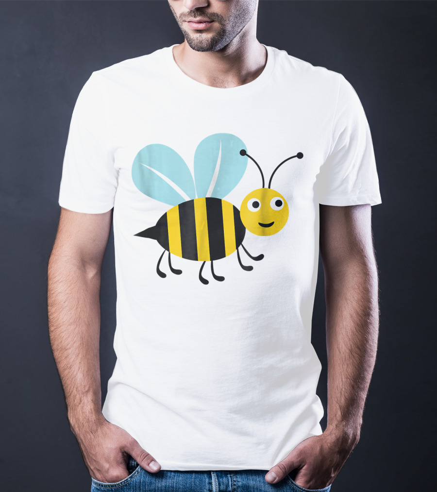 Happy Honey Bee Cute Cartoon T-Shirt