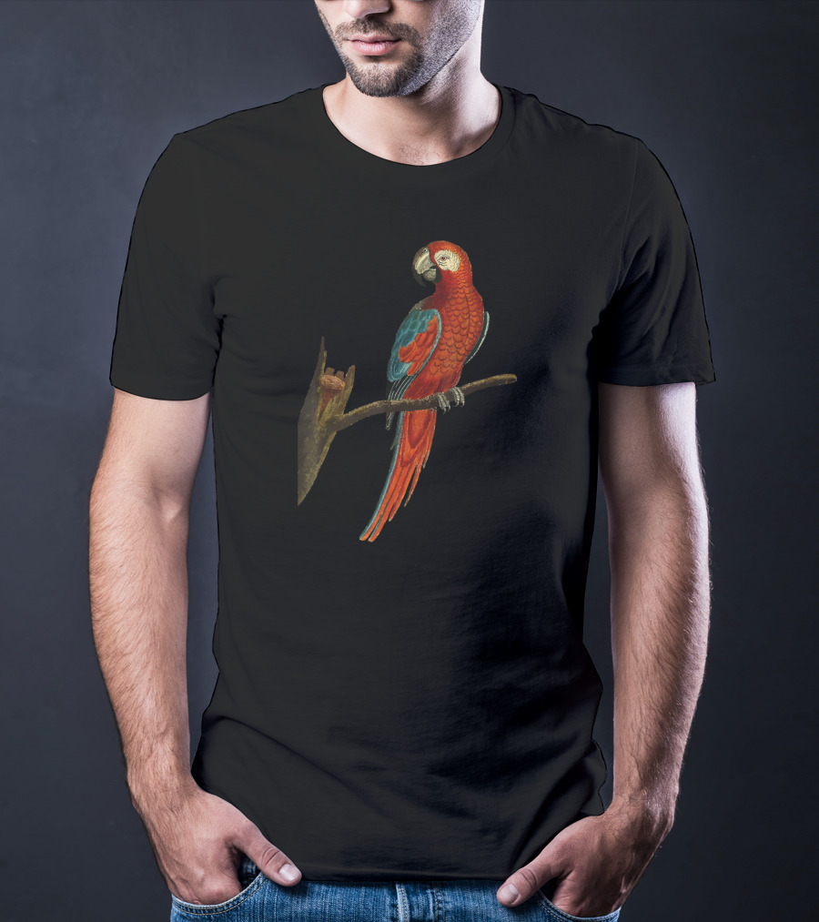 Hawaii Tropical Parrot Halloween Macaw Vibrant Vintage Bird T-Shirt