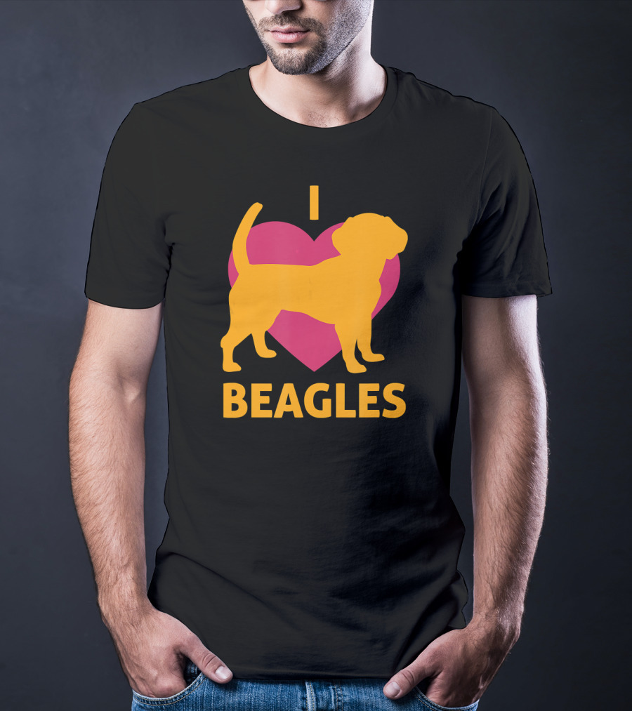 I Heart Beagles Love Pet Lover Animal BEAGLE T-Shirt