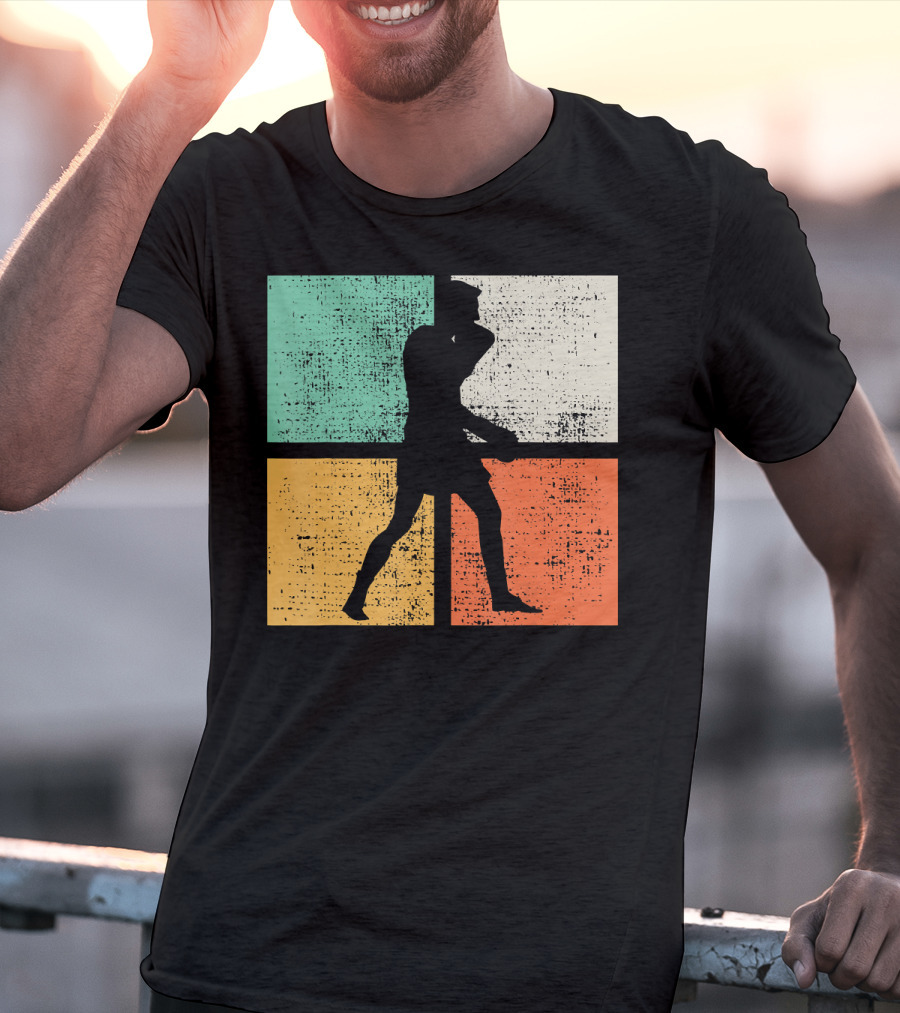 Vintage Boxing Boxer Silhouette Club T-Shirt