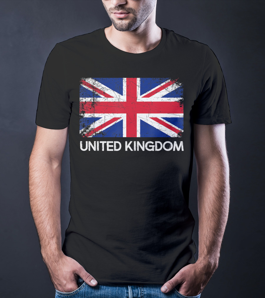 British Flag Vintage United Kingdom T-Shirt