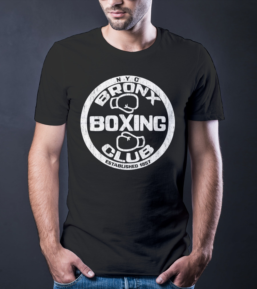 Bronx Boxing Club NYC Established 1957 Squared Circle T-Shirt