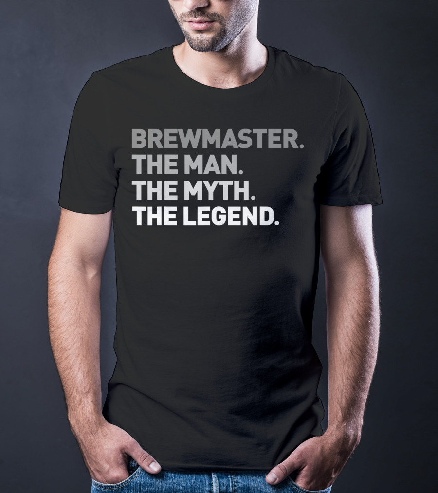 Brewmaster The Man The Myth The Legend Cool Craft IPA Ale Beer Dr T-Shirt