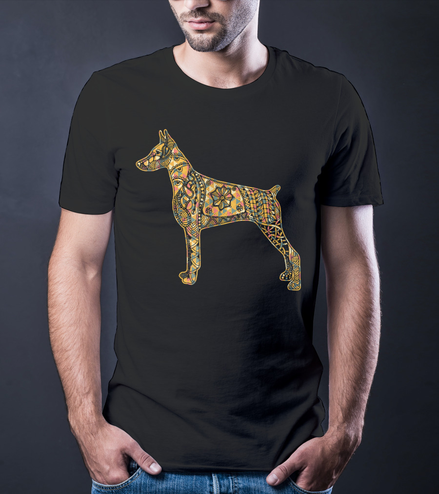 Doberman Pinscher Mandala T-Shirt