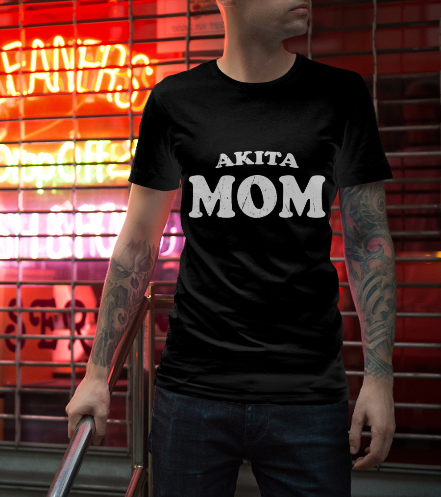 Akita Mom Dog Mother Cute Pet T-Shirt