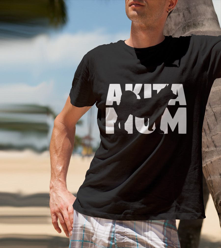 Akita Mom Akita Dog T-Shirt