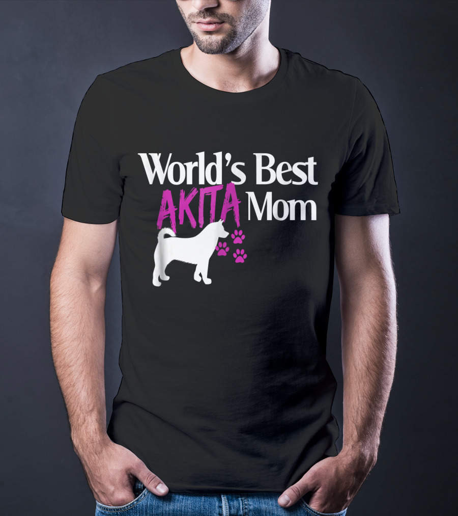 World's Best Akita Mom T-Shirt