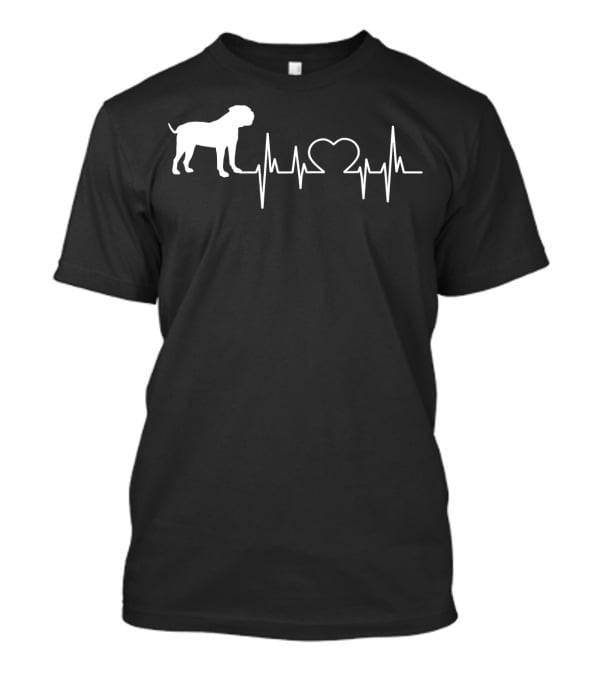 American Bulldog Heartbeat Line T-Shirt
