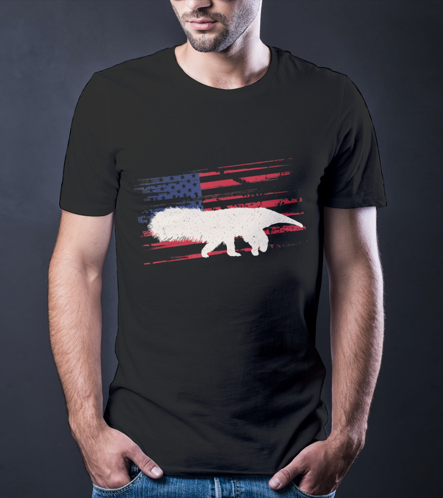 Anteater American Flag Ant Bear Patriot T-Shirt