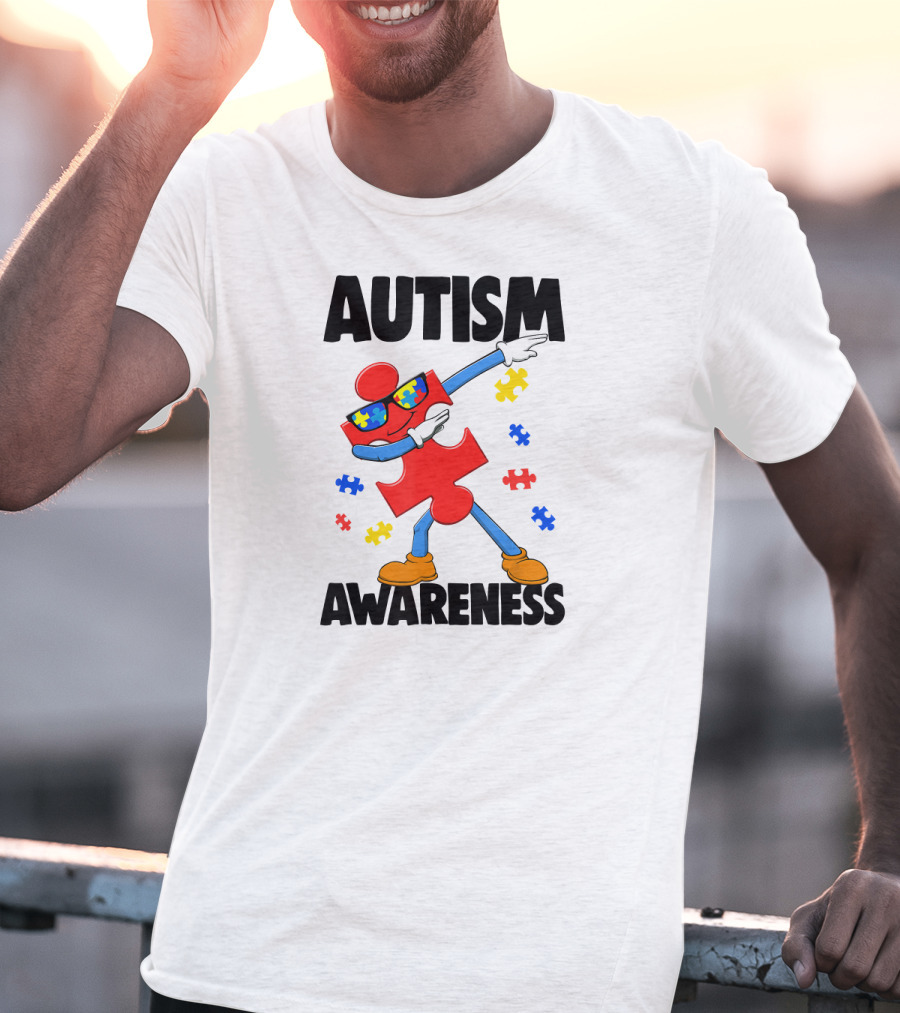 Autism Awareness Puzzle Piece Dance T-Shirt