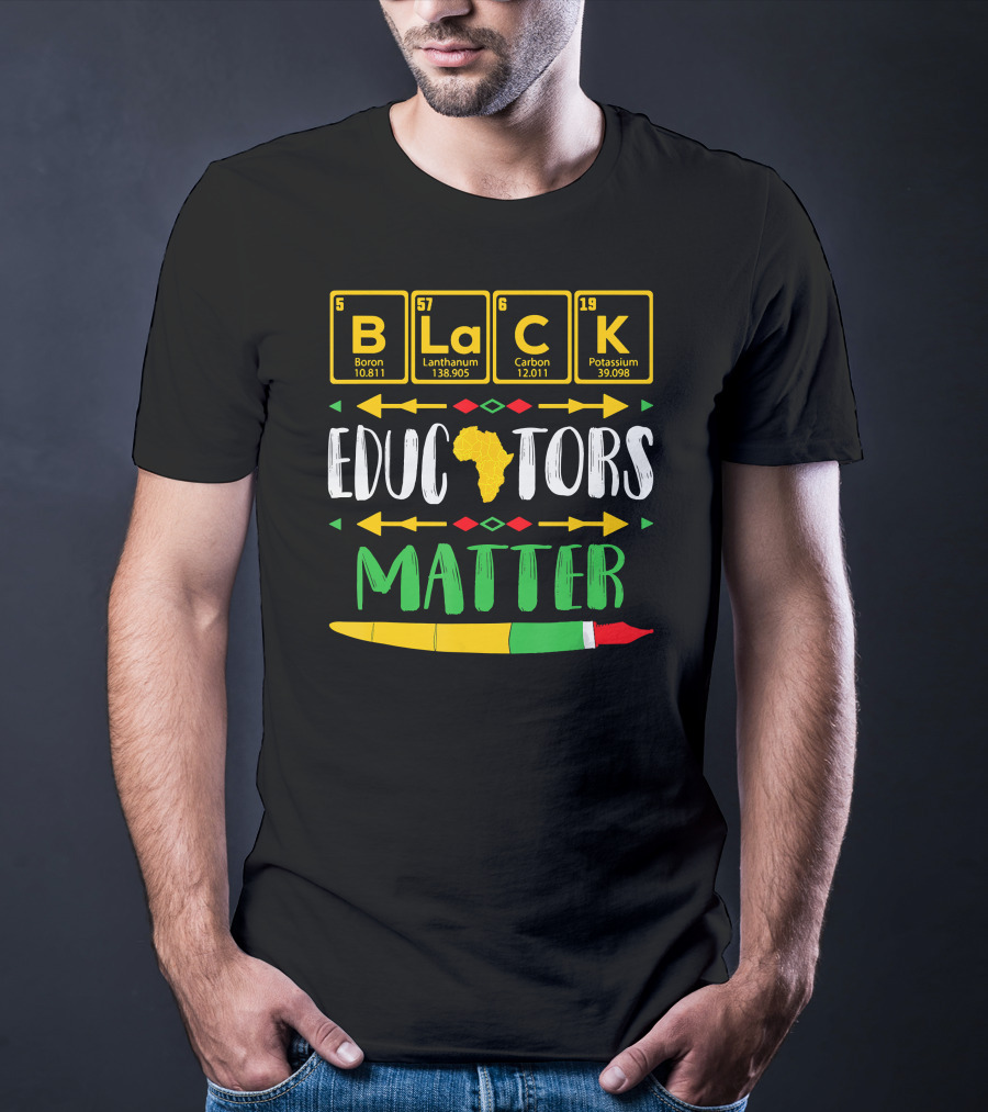 Black Educators Matter Africa Periodic Table T-Shirt