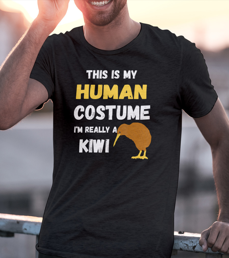 This Is My Human Costume I'm Really A Kiwi Bird T-Shirt