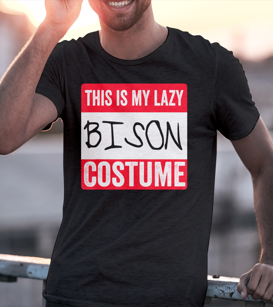 This Is My Lazy Bison Costume T-Shirt