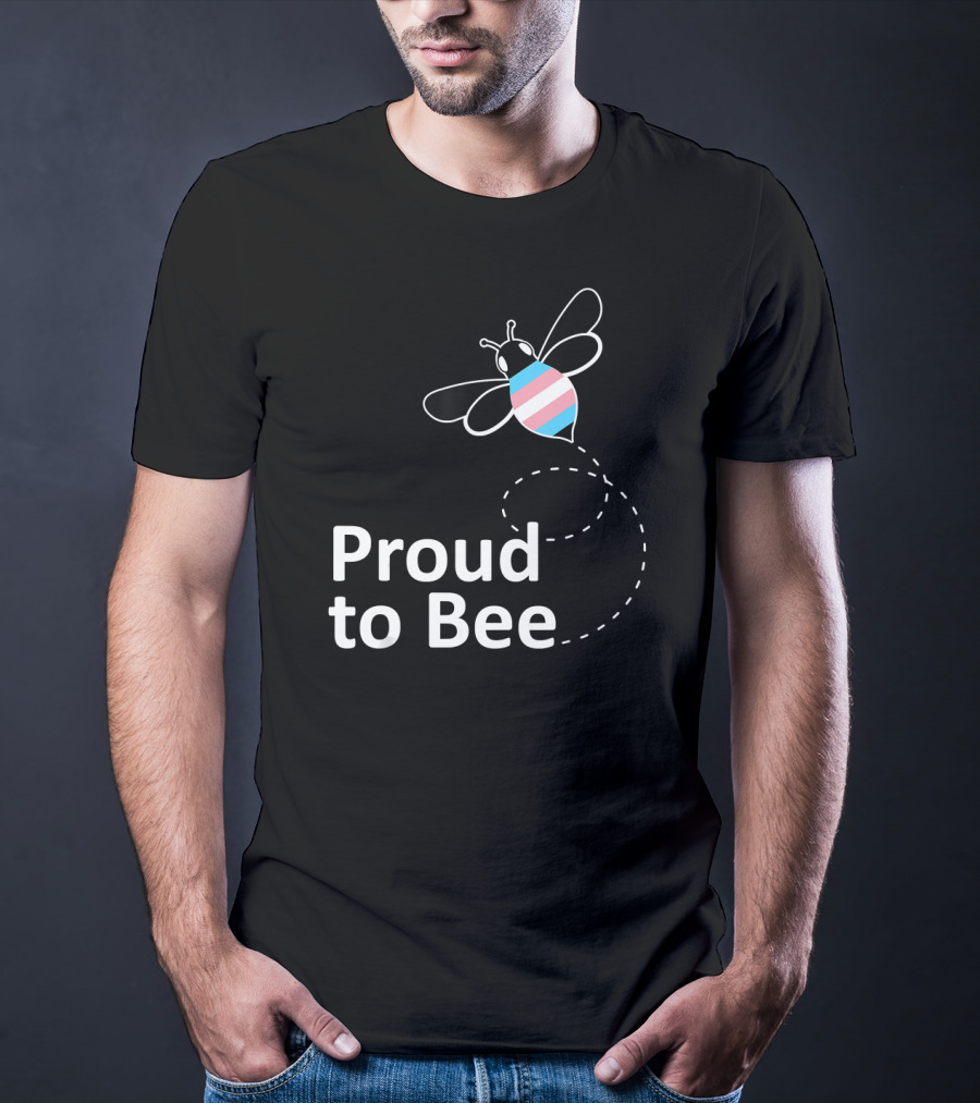 Proud To Bee Transgender Pride Stripes T-Shirt